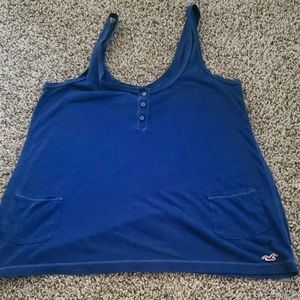 Tank top Hollister blue